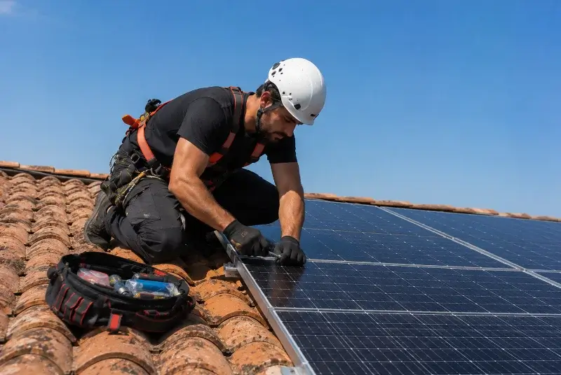 Maintenance et monitoring de panneaux solaires à la Clisse